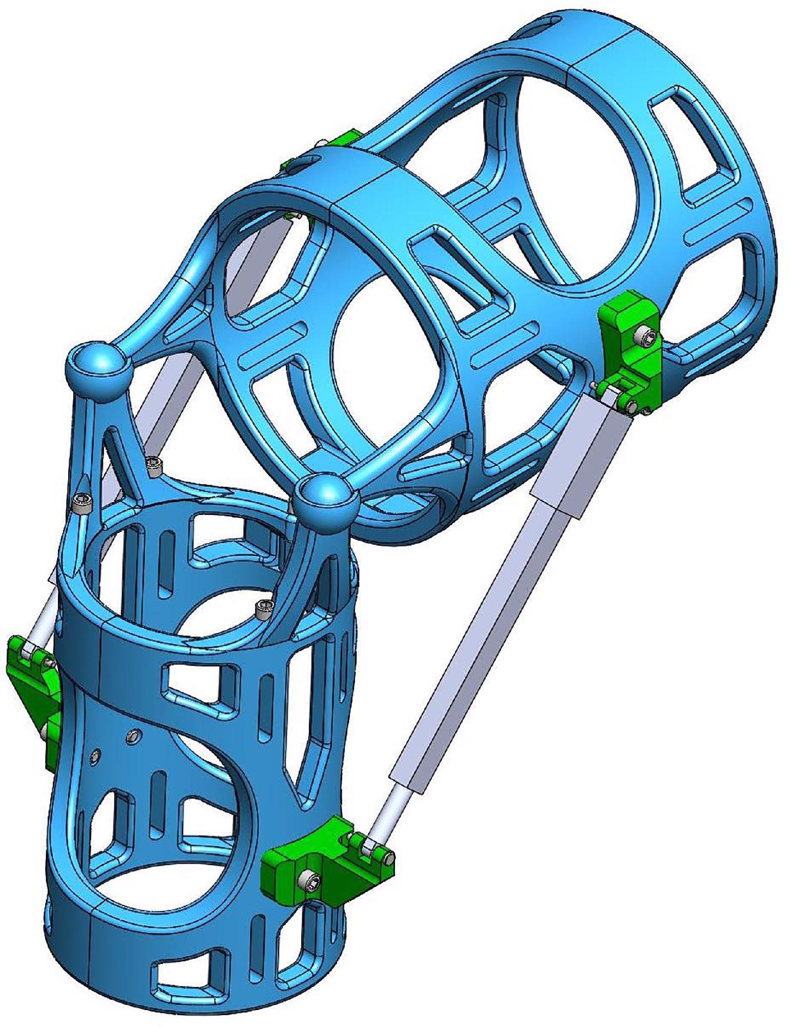 CAD image detailing the brace frame structure.