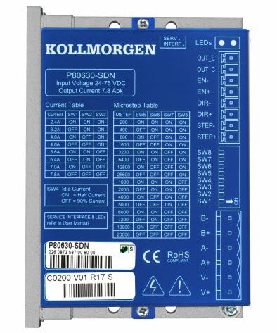Kollmorgen Launches the Advanced P8000 Series with the New P80630-SDN Stepper Drive