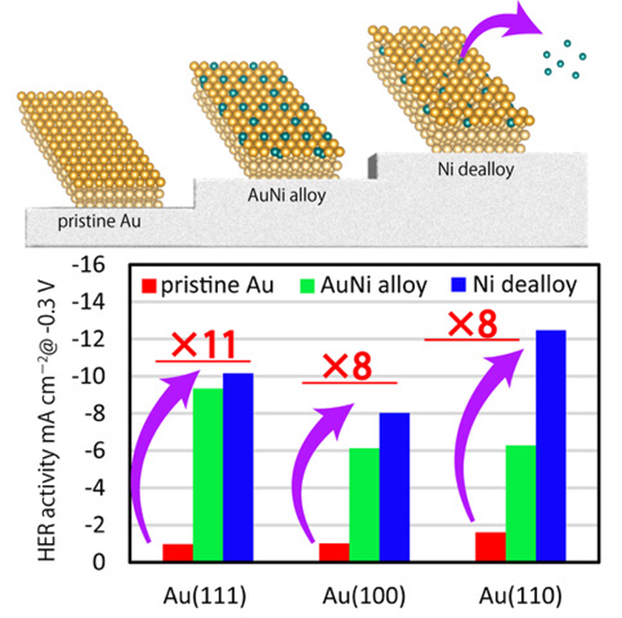 New Insights Into AuNi Electrocatalysts for Hydrogen Production