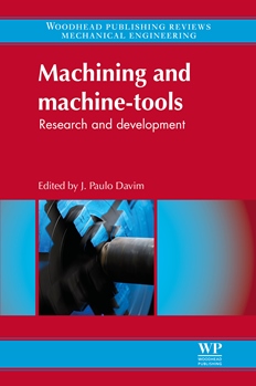 'Machining and Machine-tools: Research and Development' - Third in the Woodhead Publishing Reviews