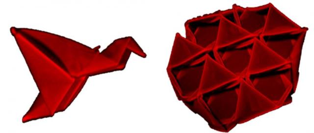 Researchers Design Reversibly Self-Folding Origami Structures Using UV Photolithographic Patterning