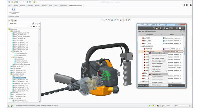 Faster, Easier Access to Materials Data in CAD, CAE, and PLM with Granta Design's MI:Materials Gateway 3.0