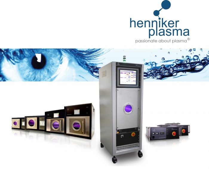 Plasma cleaning of optics and lenses