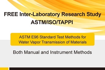 Labthink FREE Round Robin Inter-Laboratory Research Study - ASTM E96 Method for WVTR of Materials