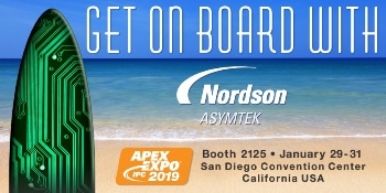 Get on Board with Nordson ASYMTEK at IPC APEX Expo Booth 2125