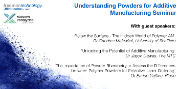 Invitation to Understanding Powders for Additive Manufacturing Seminar