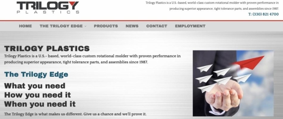 Trilogy Plastics Launches New Website Showcasing its Diverse Rotomolding Capabilities