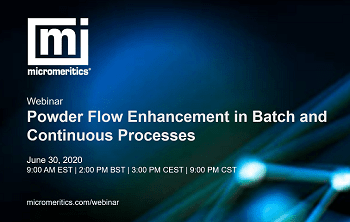 Webinar: Powder Flow Enhancement in Batch and Continuous Processes