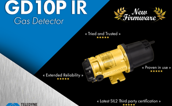 New Firmware further differentiates Teledyne GD10P IR Gas Detector