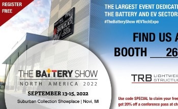 TRB Lightweight Structures All Charged up for the Battery Show North America 2022
