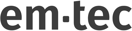 em-tec GmbH logo.