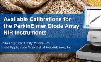 Available Calibrations for PerkinElmer Diode Array NIR Instruments