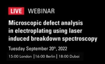 Microscopic defect analysis in electroplating using laser induced breakdown spectroscopy