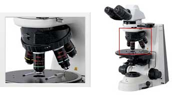 The Nikon Eclipse polarising microscope.