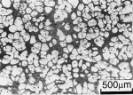 AZoJomo - AZoM Journal of Materials Online - Microstructures of spherical and dendritic crystals of AC4CH alloy specimens Ex. 7 using SUS303 rod with 180min-1 rotation speed.